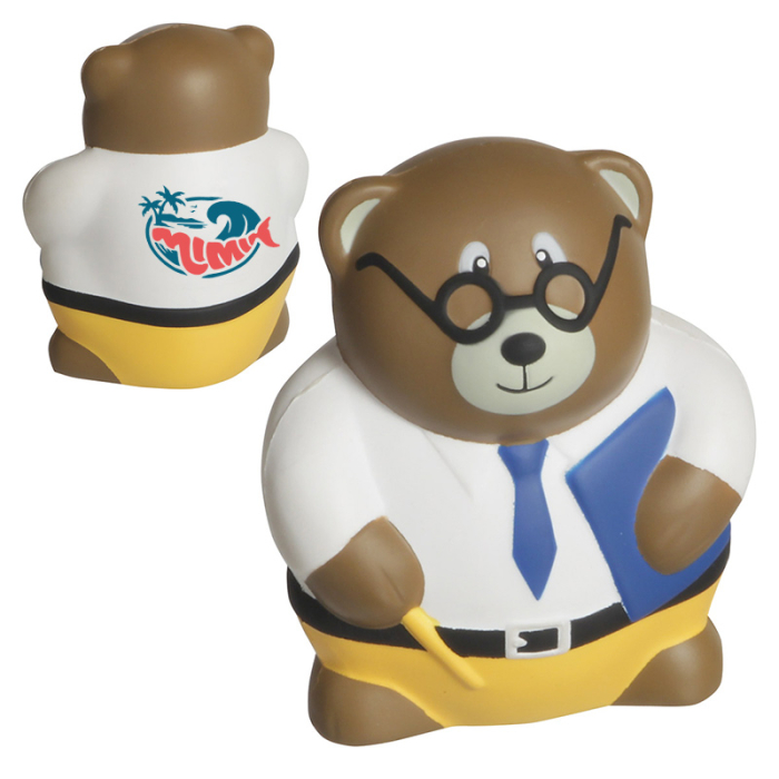 Custom Teacher Bear Stress Relievers