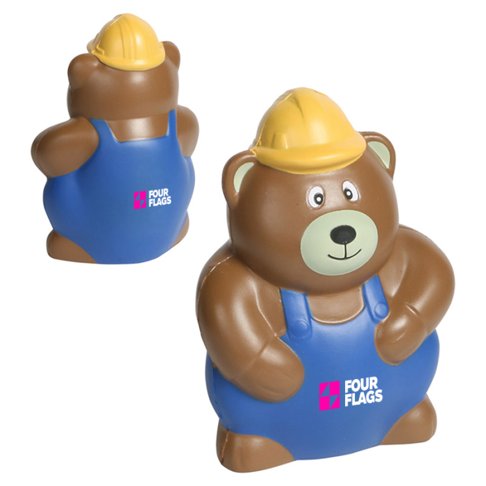 Customized Construction Worker Bear Stress Relievers