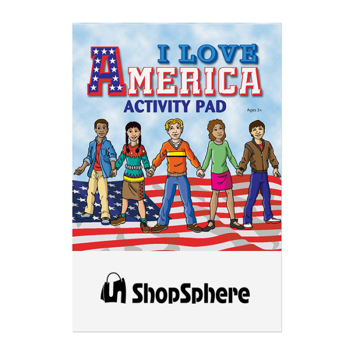 Customized I Love America Activity Pads