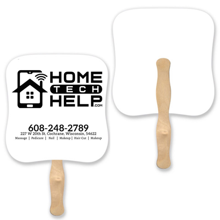 Customized Palm Shape Single Sided Paper Hand Fans 