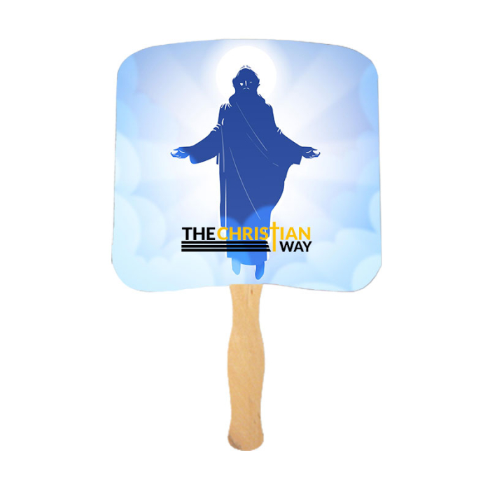 Customized Religious Jesus Full Color Hand Fans