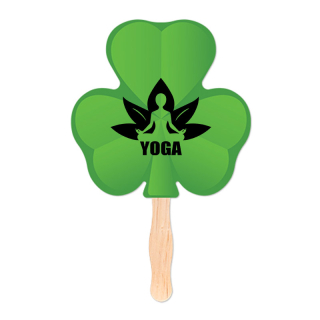 Shamrock Shaped Hand Fans