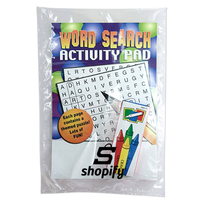 Customized Word Search Activity Pad Fun Packs