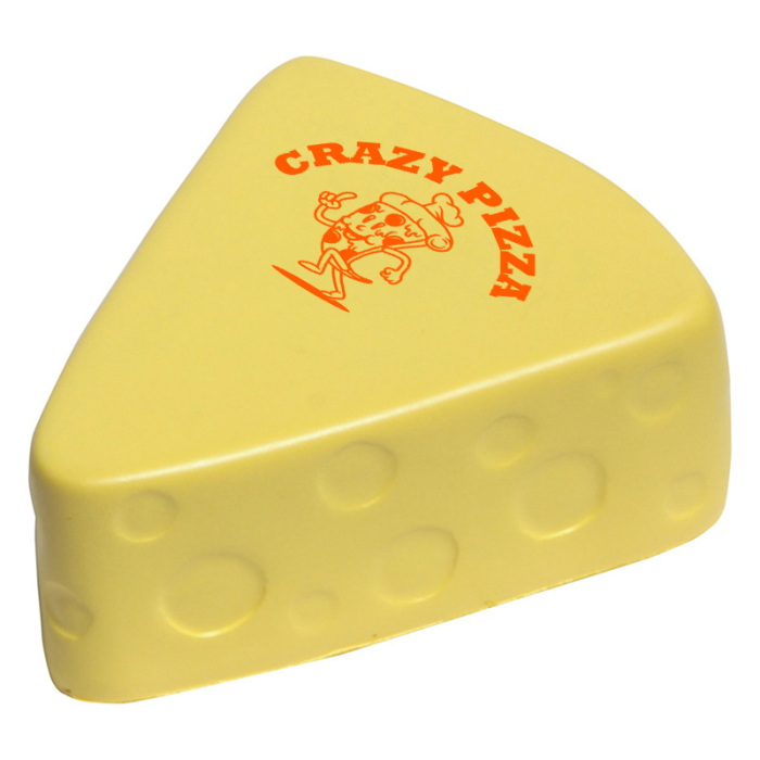 Imprinted Cheese Stress Relievers