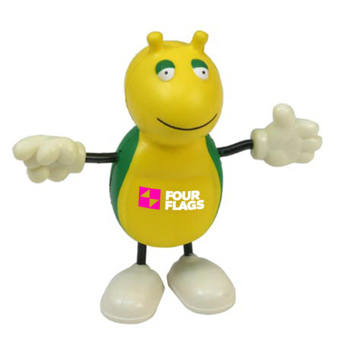 Imprinted Cute Bug Stress Reliever Figurines