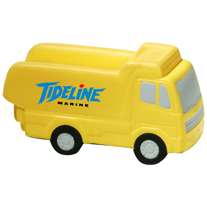 Imprinted Dump Truck Stress Relievers