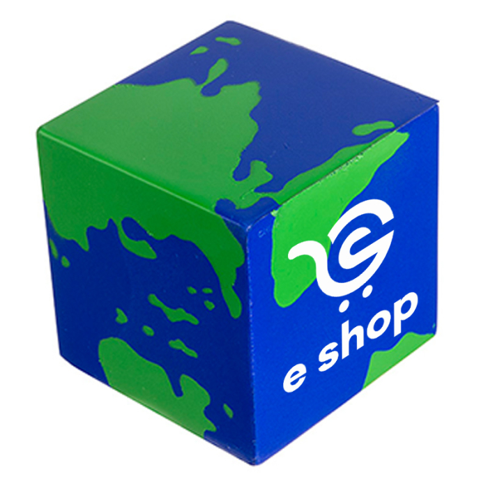 Imprinted Earth Cube Stress Relievers
