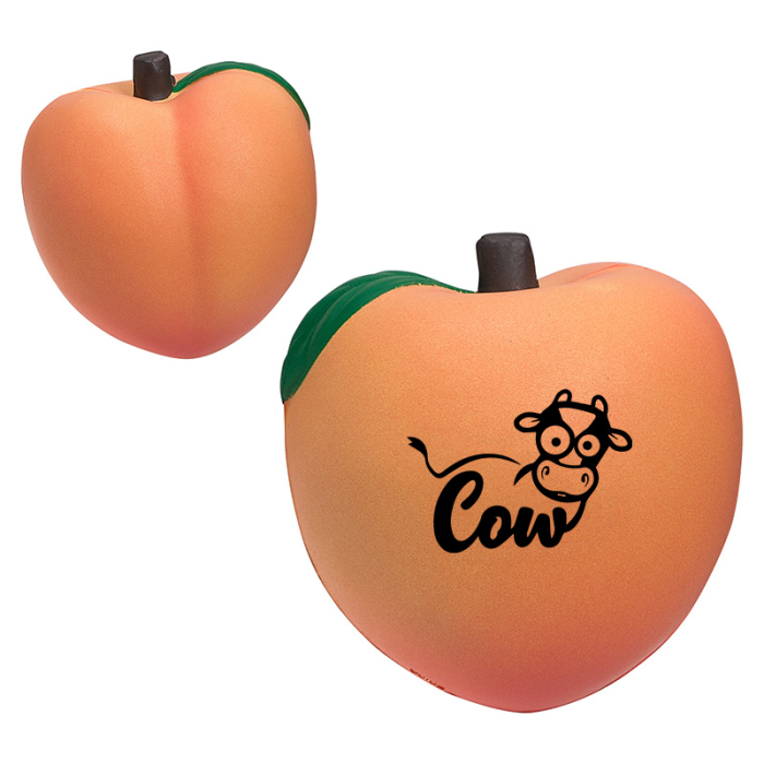 Imprinted Peach Stress Relievers