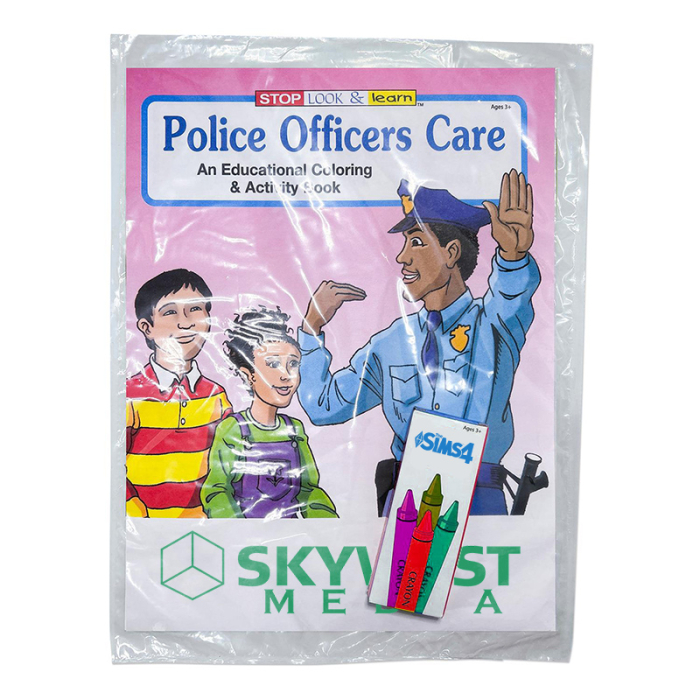 Imprinted Police Officers Care Fun Packs