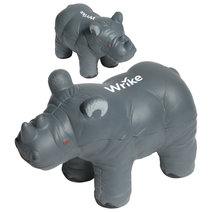 Imprinted Rhino Stress Relievers