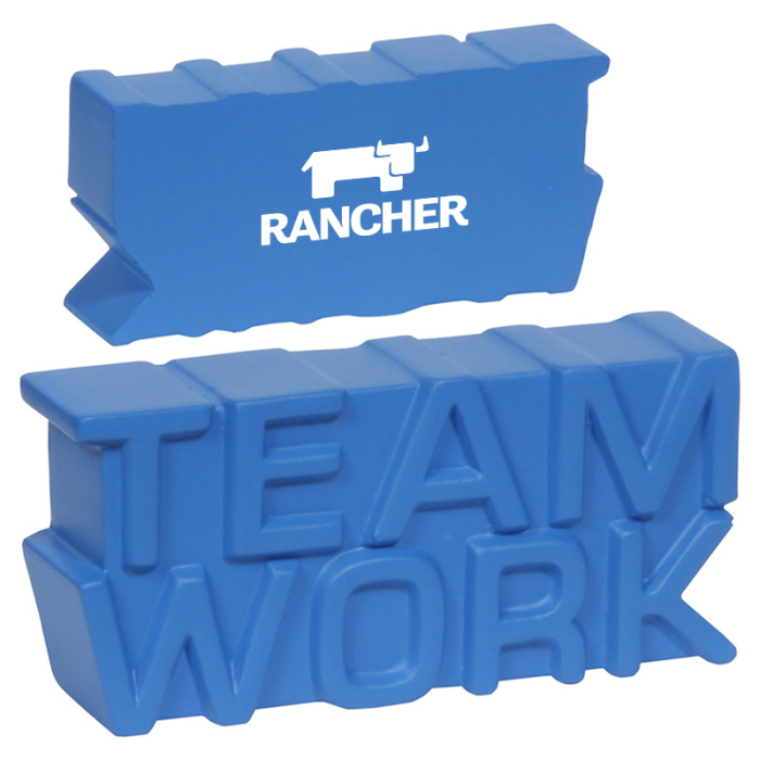 Imprinted Teamwork Word Stress Relievers