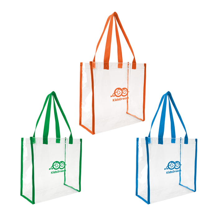 Promotional Clear Game Tote Bags
