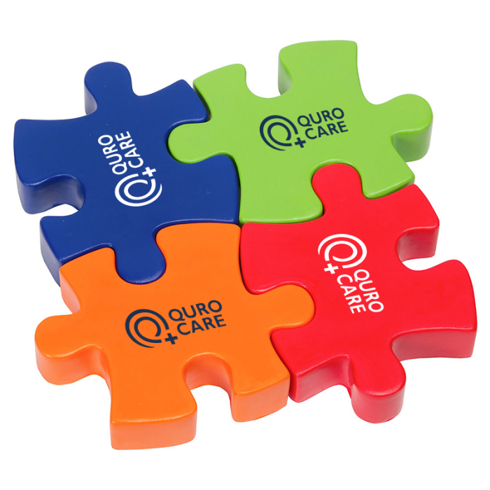 Personalized 4-Piece Connecting Puzzle Set Stress Relievers