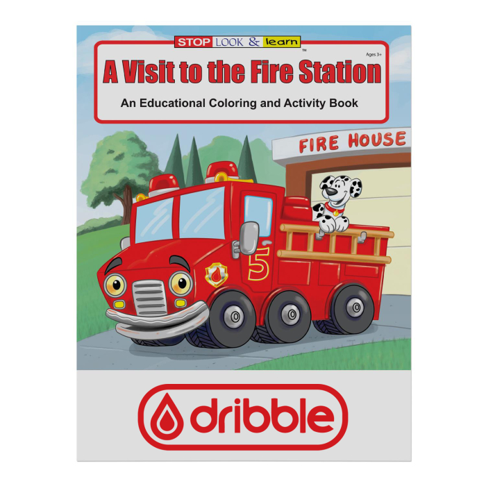 Personalized A Visit to the Fire Station Coloring Books