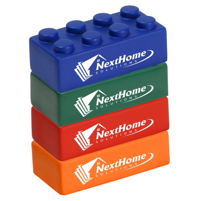 Personalized Building Block 4 Piece Set Stress Relievers