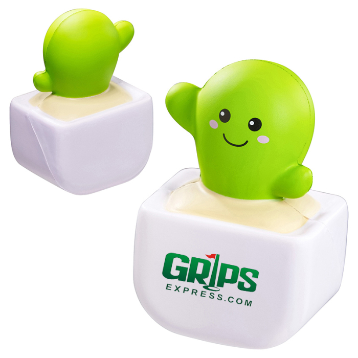 Personalized Cactus in a Pot Stress Relievers