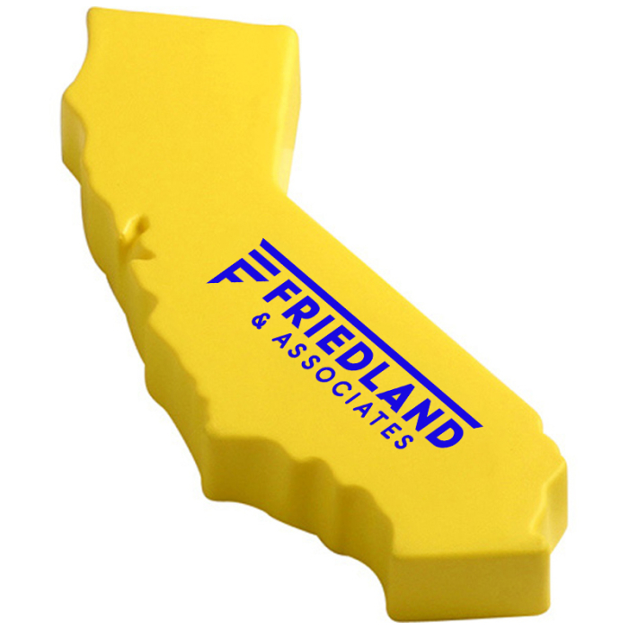 Personalized California Shape Stress Relievers