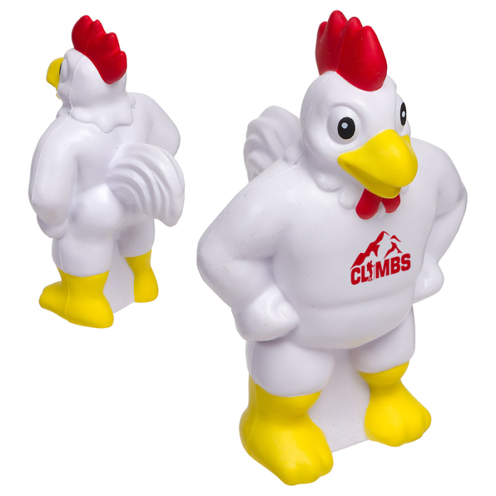 Personalized Chicken Mascot Stress Relievers