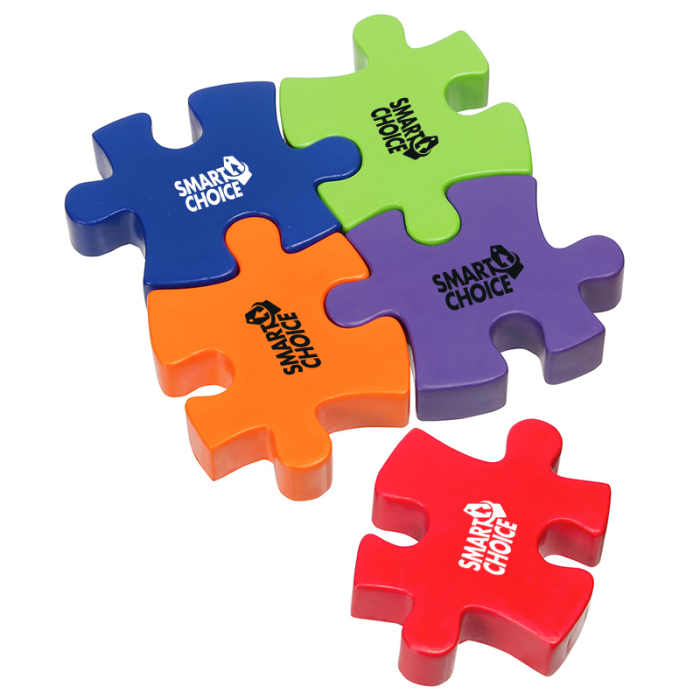 Personalized Connecting Puzzle Piece Stress Relievers