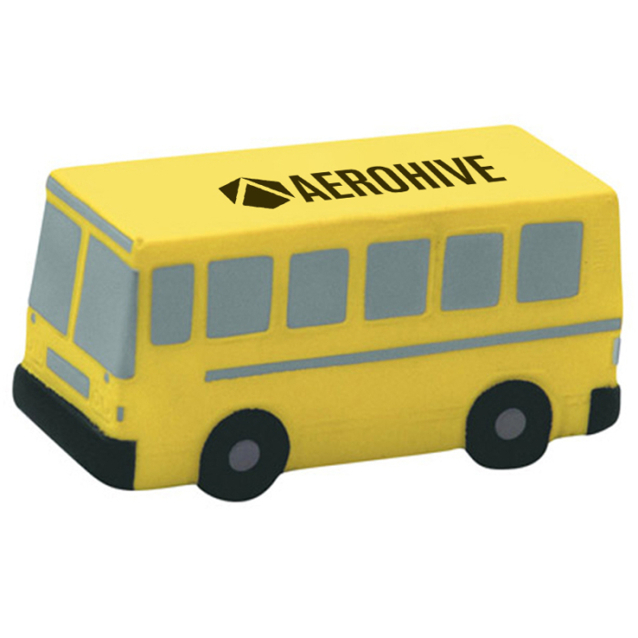Personalized Flat Front School Bus Stress Relievers