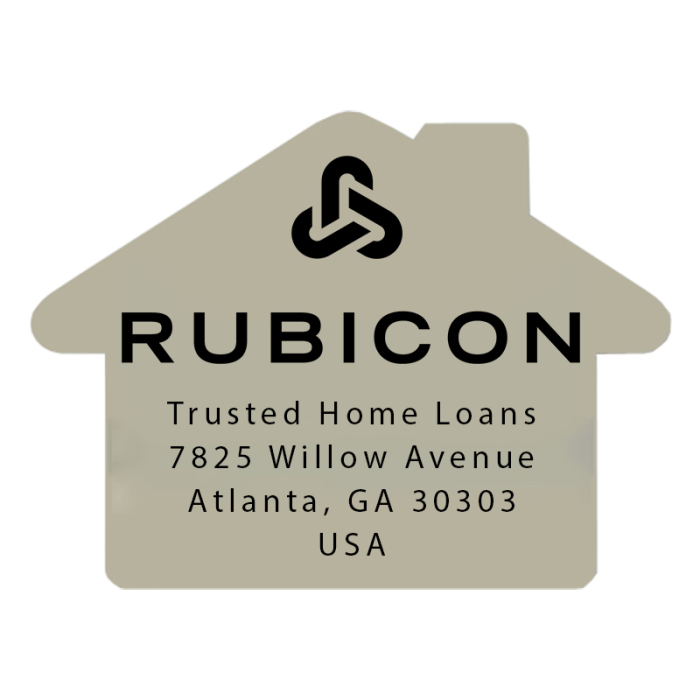 Personalized House Shape Paper Hand Fans W/out Stick 