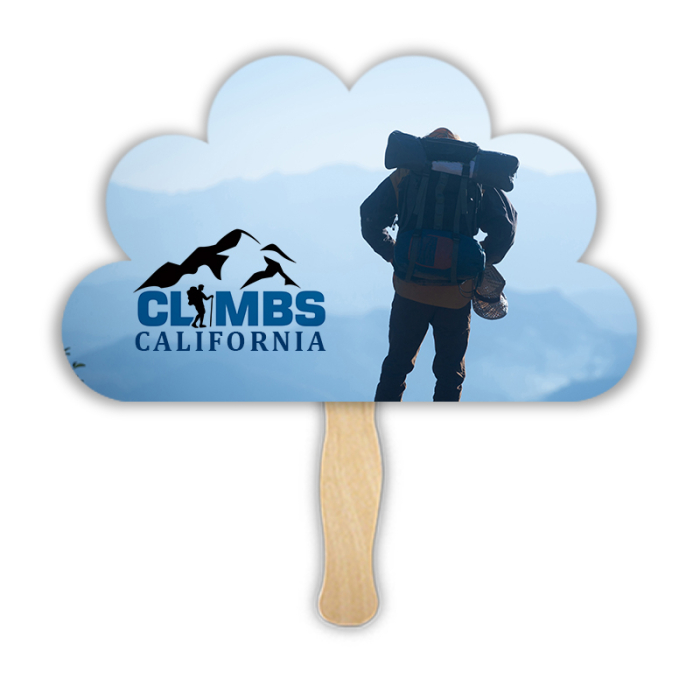 Personalized Peacock Shape Two Sided Single Paper Hand Fans