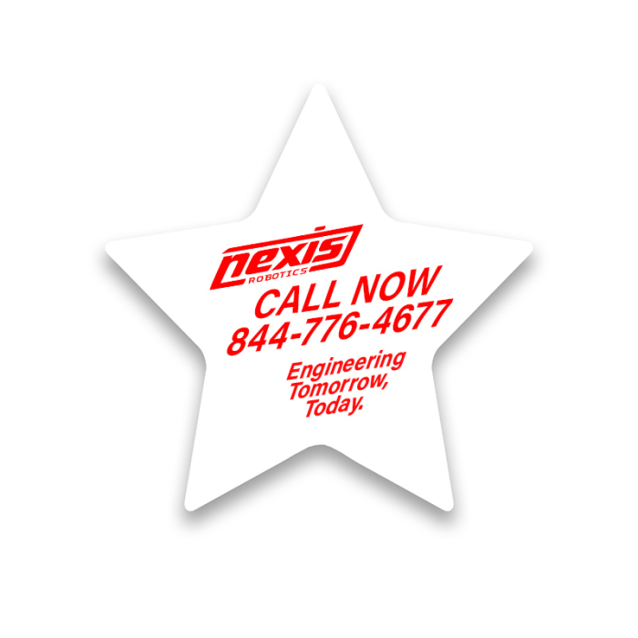 Personalized Star Shape Paper Hand Fans without Stick