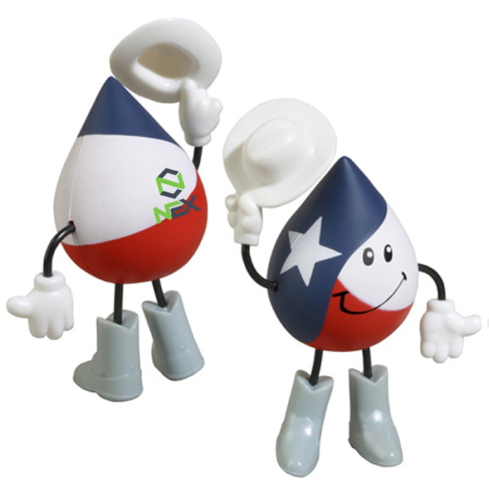 Personalized Texas Stress Reliever Figures