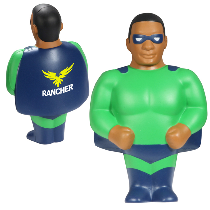 Promotional African American Super Hero Stress Relievers