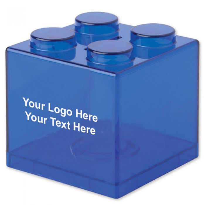 Customized Building Block Banks - Blue
