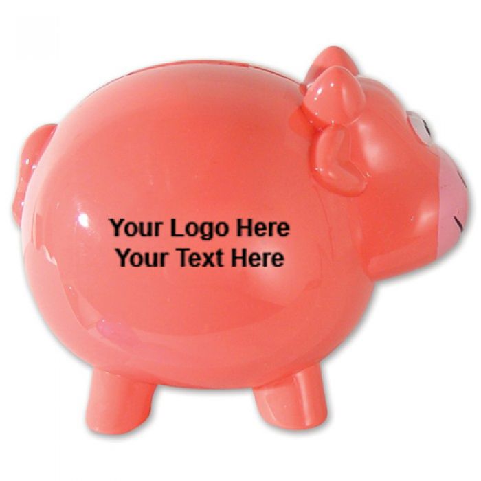 Customized Cow Banks - Pink