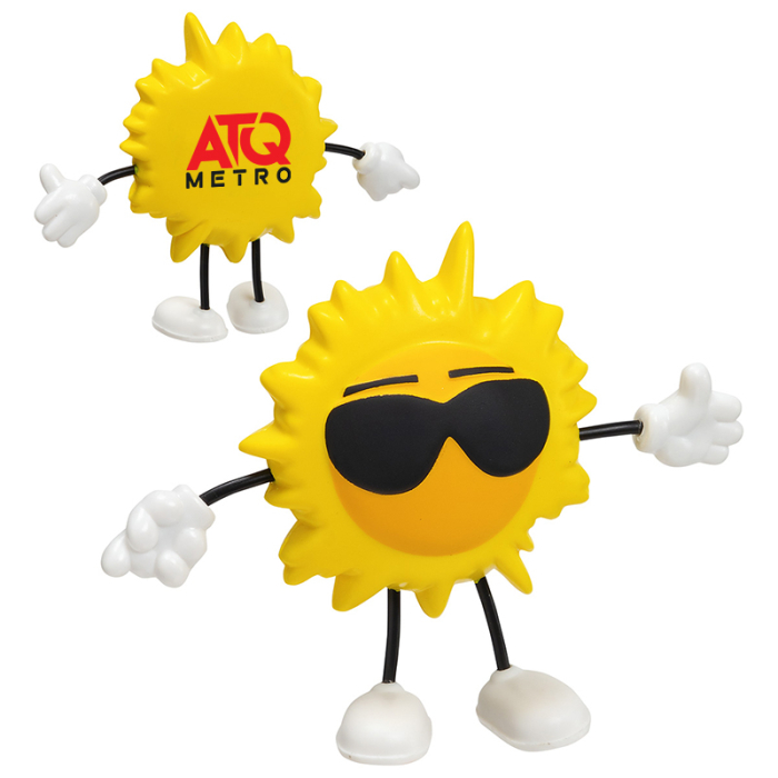 Promotional Cool Sun Stress Reliever Figurines