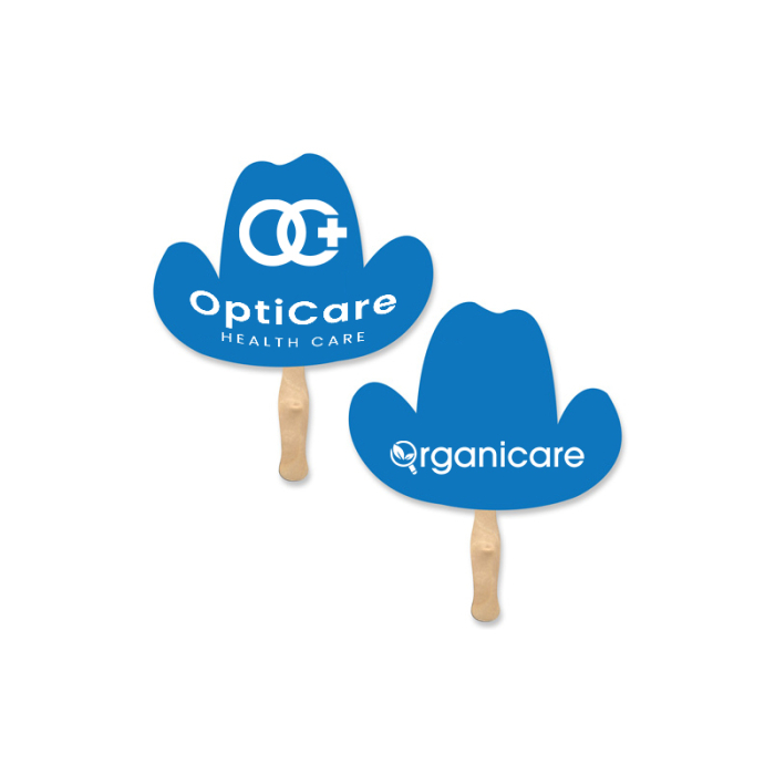 Promotional Cowboy Hat Shaped Sandwich Hand Fans