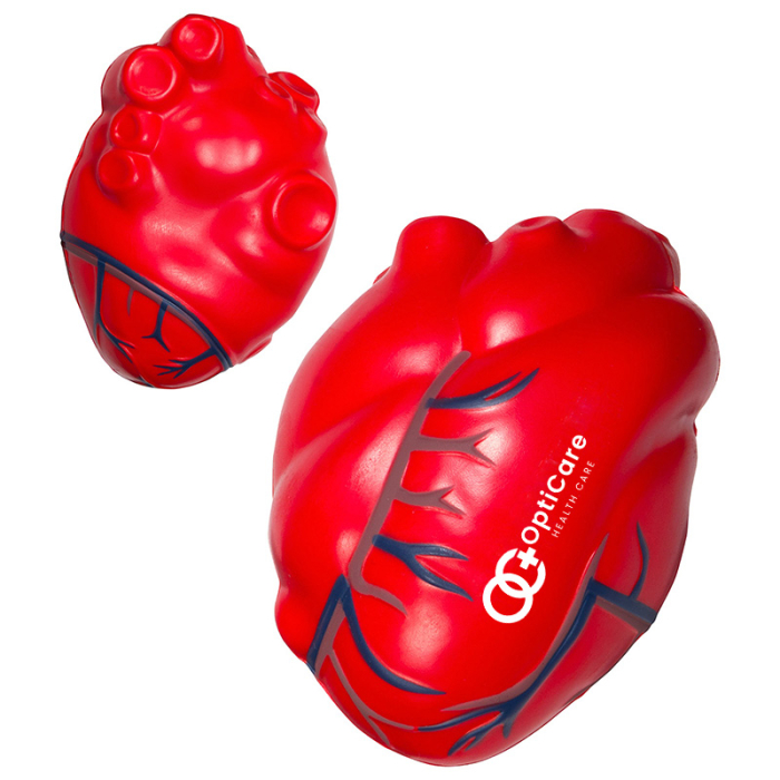 Promotional Heart with Blue Veins Stress Relievers 