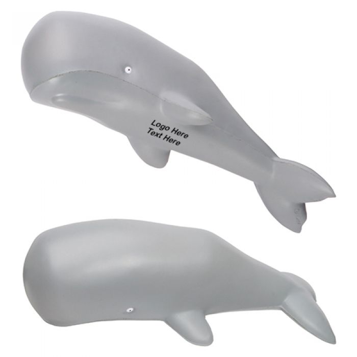 Custom Imprinted Whale Stress Relievers