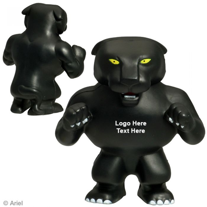 Personalized Panther Mascot Stress Relievers