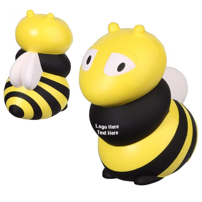 Promotional Logo Bee Stress Relievers