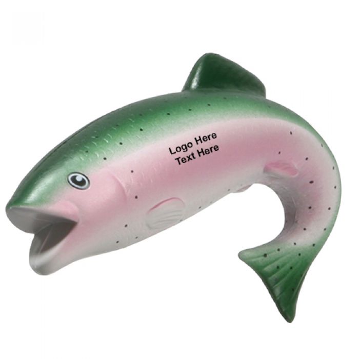 Promotional Logo Trout Stress Relievers