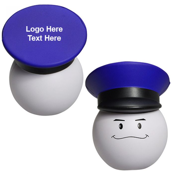 Promotional Policeman Mad Cap Stress Relievers