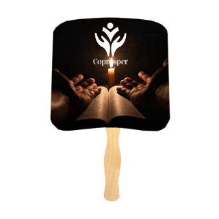 Religious Praying Hands Full Color Hand Fans