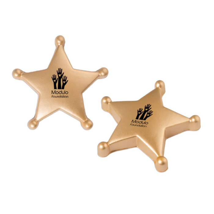 Promotional Sheriff Star Stress Relievers