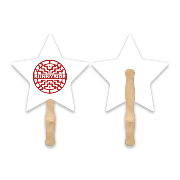 Promotional Star Shape Single Hand Fans 