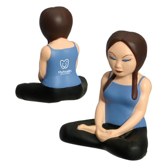 Promotional Yoga Girl Stress Relievers