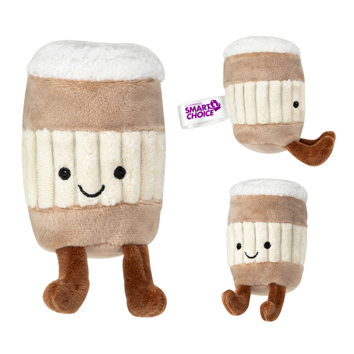 Stress Busters™ Promotional Coffee-to-Go Plush Toys