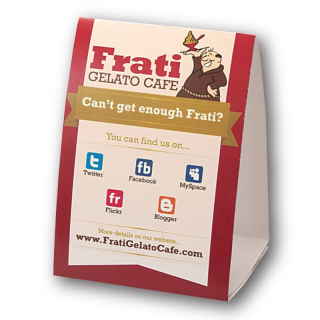 11 pt Glossy Table Top Tents