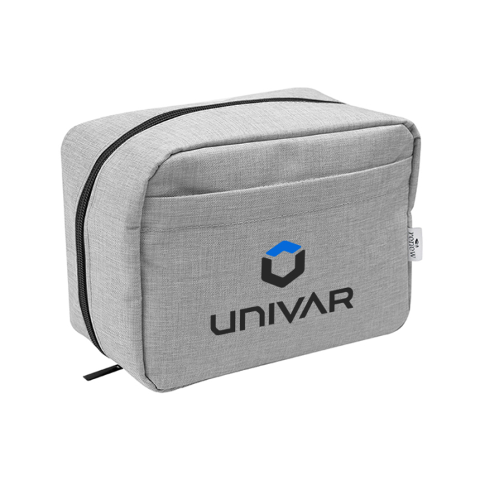 Custom Printed Habitat rPET Heathered Tech Pouches