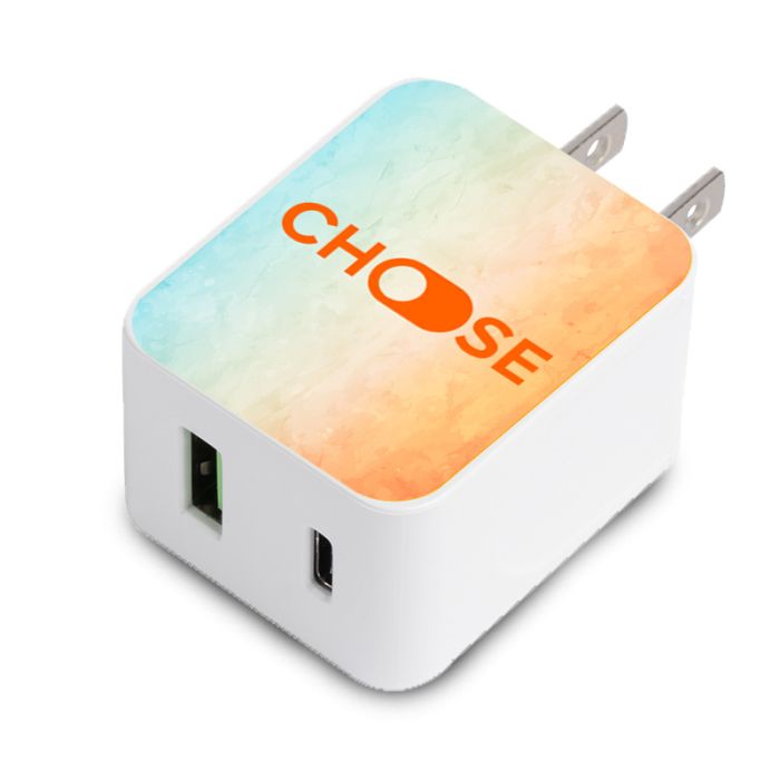 Custom UL Listed 20W USB and Type-C Wall Adapters