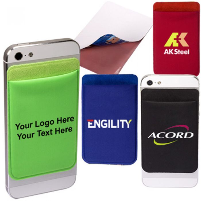 Custom Printed Lycra Mobile Device Pocket with 4 Colors