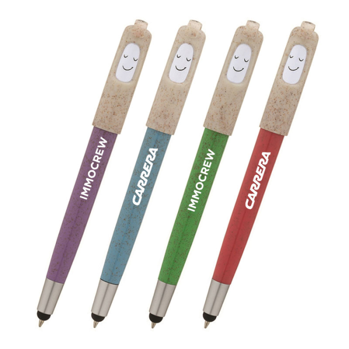 Custom Printed Charlie Ballpoint Stylus Mood Pens
