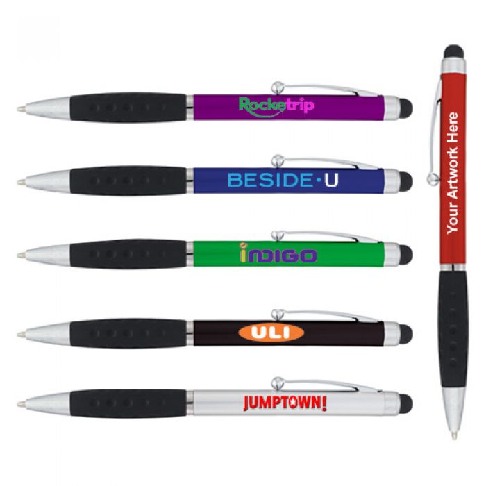 Custom Printed Ziggy Stylus Pen with 6 Colors